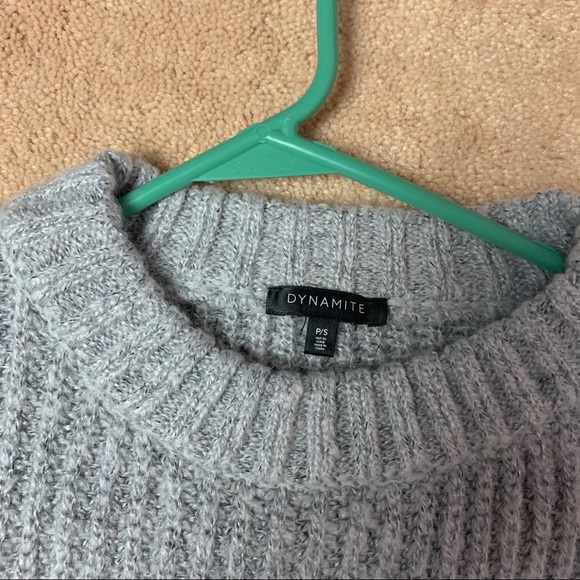 Dynamite Balloon Sleeve Crop Sweater - Picture 4 of 5